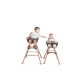 Childhome 2-in-1-Stuhl Evolu 2 Natural/Anthrazit CHEVOCHNA