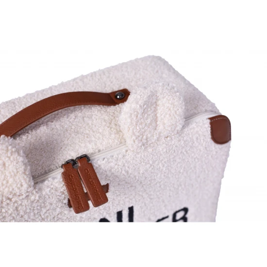 Kinderreisekoffer Teddy Off White, ideal für Kinder zum Reisen.