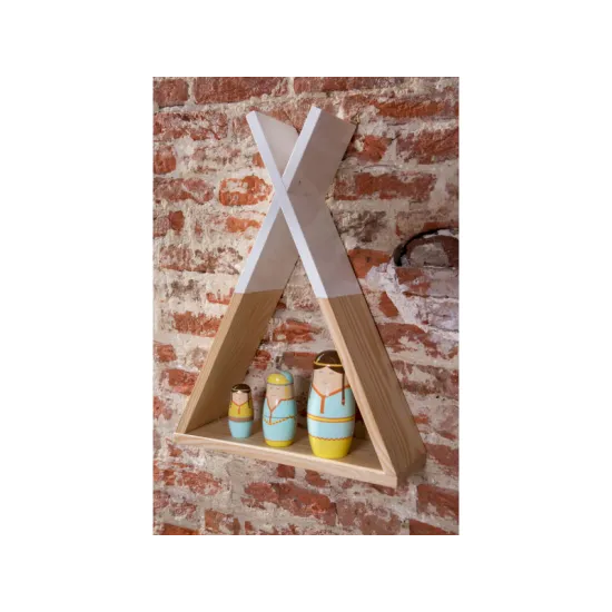Childhome Tipi Natural White Wandregal WSTIPI
