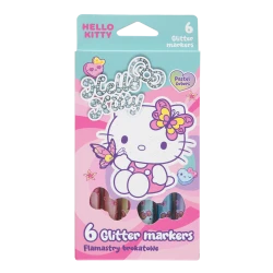 Glitzernde Marker Hello Kitty Pastel Pink 6 Stück