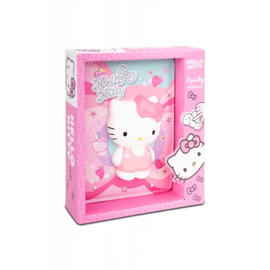 B6-Notizbuch mit 3D-Figur Rosa Hello Kitty Pastel Pink