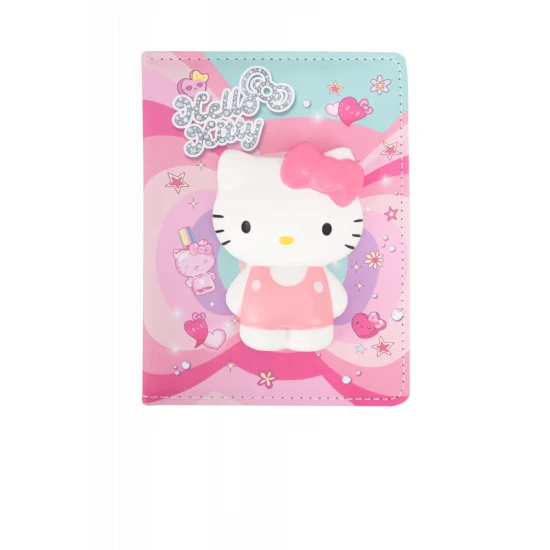 B6-Notizbuch mit 3D-Figur Rosa Hello Kitty Pastel Pink