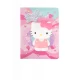 B6-Notizbuch mit 3D-Figur Rosa Hello Kitty Pastel Pink