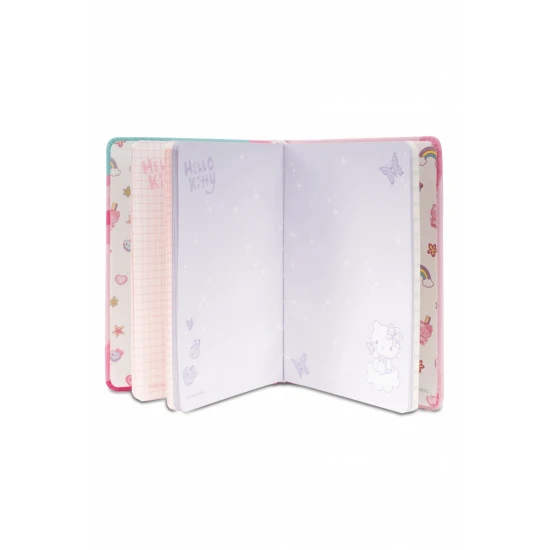 B6-Notizbuch mit 3D-Figur Rosa Hello Kitty Pastel Pink