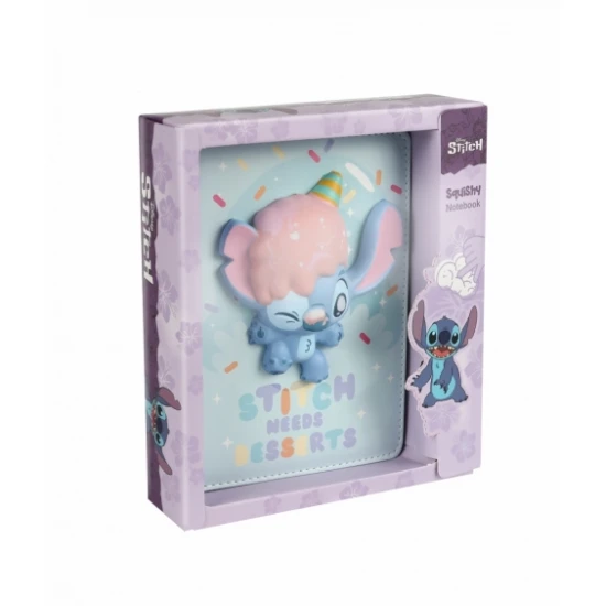 B6-Notizbuch mit Stitch, 3D-Charakter, weiche Haptik, ideal zum Notizen machen