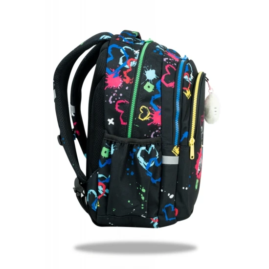 Schulranzen Jerry 38 cm Hello Kitty Neon Black