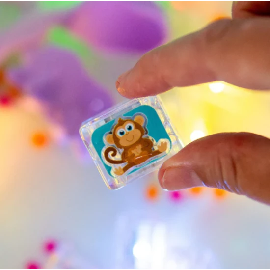 Glo Pals Sensorische leuchtende Würfel ZOO Leuchtende Würfel für die Badewanne für Kinder, die im Wasser leuchten.