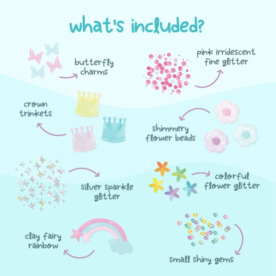 Zubehör für die Fairy-Sensorikflasche – eine magische Fantasiewelt für Kinder