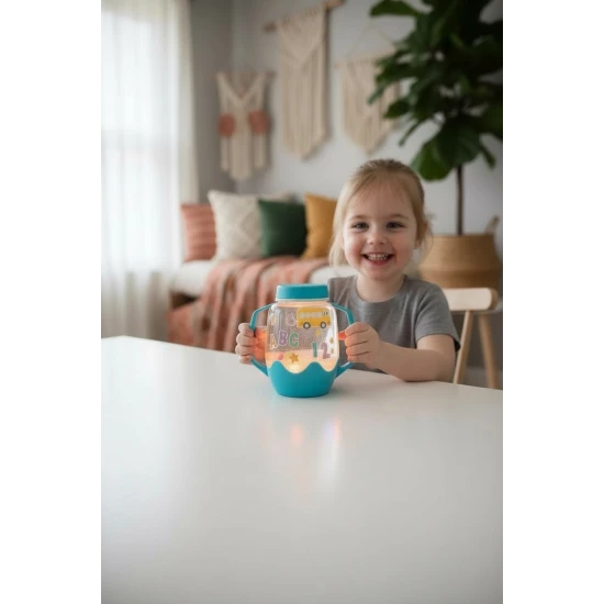 Leuchtende ABC-Sensorikflasche mit Zubehör