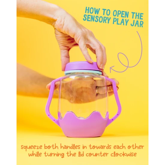 Glo Pals Sensory Bottle Bubble Gum: ein leuchtendes Spielzeug für Kinder mit rosa Design.