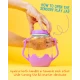 Glo Pals Sensory Bottle Bubble Gum: ein leuchtendes Spielzeug für Kinder mit rosa Design.