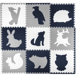 Spielmatte Puzzle  XXL Wald 1,8 x 1,8 m