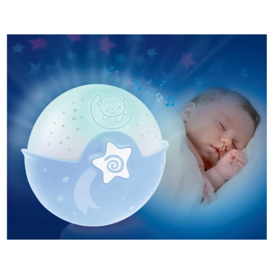 Nachtlampe mit Projektion Blau
