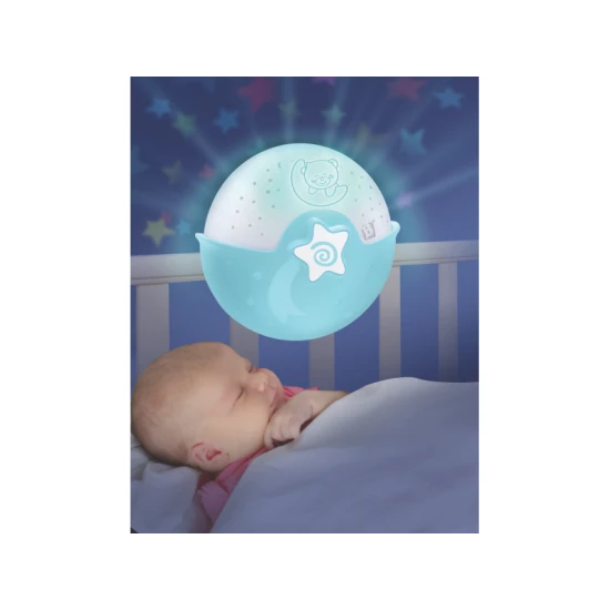 Nachtlampe mit Projektion Blau