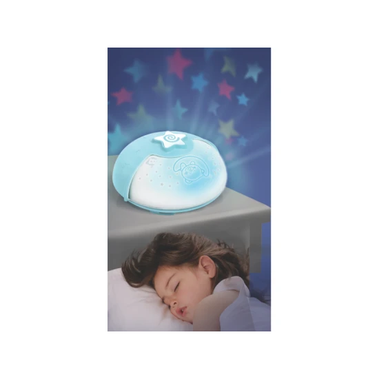 Nachtlampe mit Projektion Blau