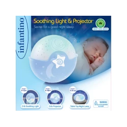 Nachtlampe mit Projektion Blau
