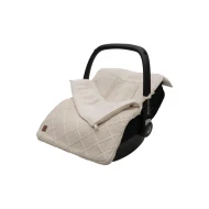 Fußsack für den Autositz Check Knit Oatmeal Fußsack für den Autositz Check Knit Oatmeal