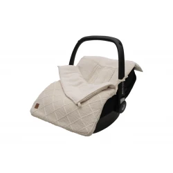 Fußsack für den Autositz Check Knit Oatmeal