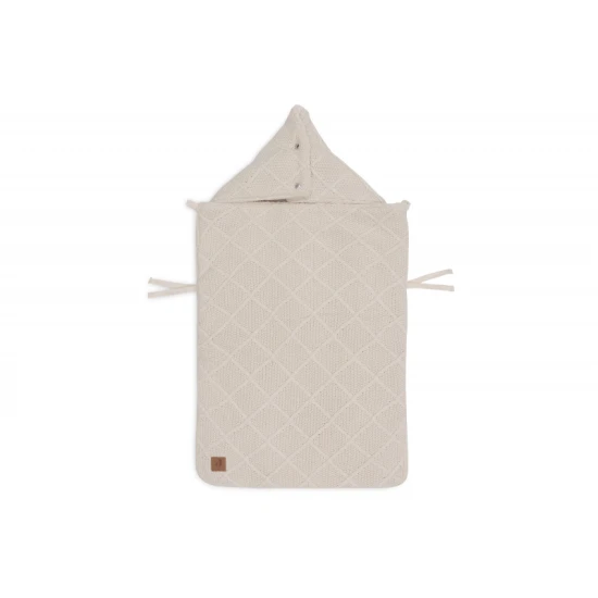 Fußsack für den Autositz Check Knit Oatmeal Jollein Fußsack für den Autositz Check Knit Oatmeal