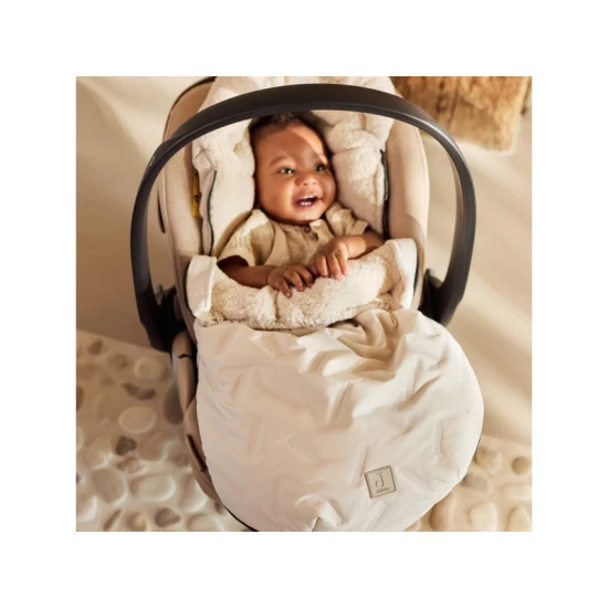 Fußsack für den Autositz Embossed Sand Jollein Fußsack für den Autositz Embossed Sand