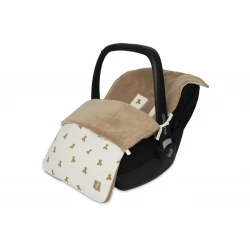 Fußsack für den Autositz Mini Teddy Bear Waffle