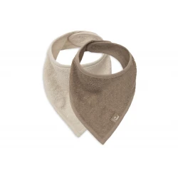 Bandana-Lätzchen 2 Stück Sand / Milky Coffee
