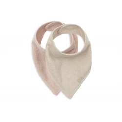 Bandana-Lätzchen 2 Stück Silk Rose / Sand