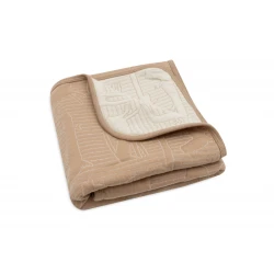 Decke 75x100cm Jungle Jambo - Biscuit / Oatmeal