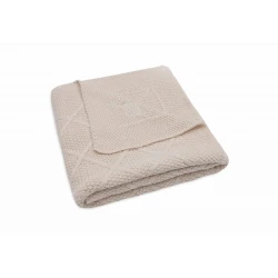 Decke 75x100cm Check Knit Oatmeal