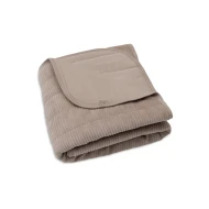 Decke 75x100cm Velvet Rib Milky Coffee