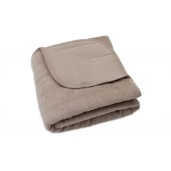 Decke 75x100cm Velvet Rib Milky Coffee