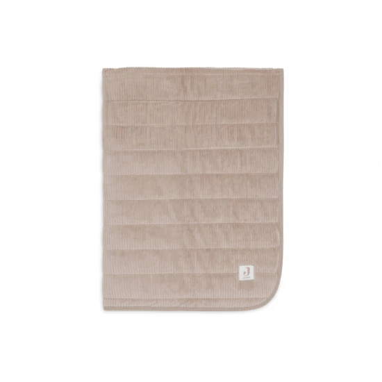 Decke 75x100cm Velvet Rib Milky Coffee