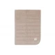 Decke 75x100cm Velvet Rib Milky Coffee