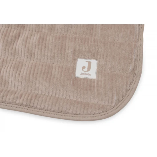 Decke 75x100cm Velvet Rib Milky Coffee