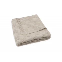 Decke 75x100cm Box Knit Warm Sand