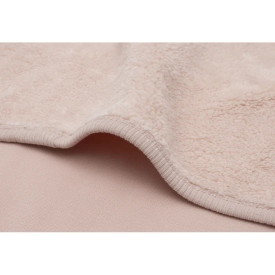 Decke 75x100cm Basic Sherpa Silk Rose
