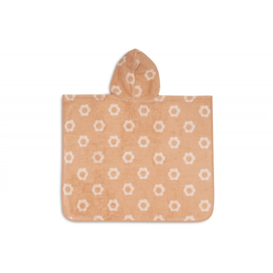 Poncho-Handtuch froté Jacquard Flower Jollein Poncho-Handtuch froté Jacquard Flower