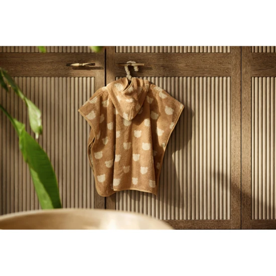 Poncho-Handtuch froté Jacquard Teddy Bear Jollein Poncho-Handtuch froté Jacquard Teddy Bear