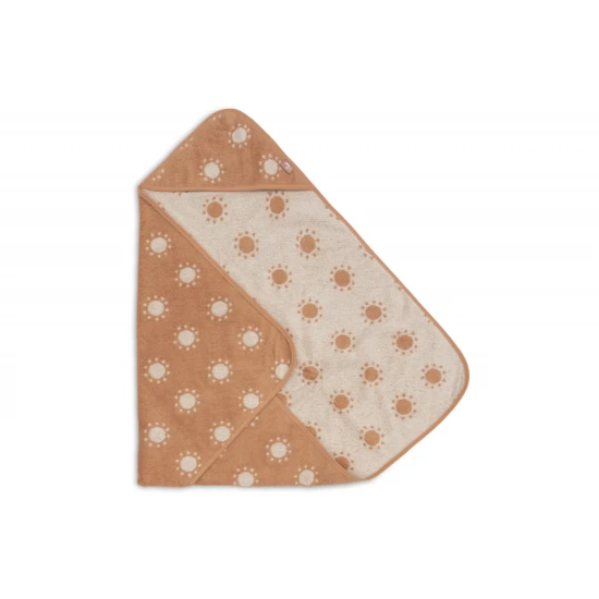 Kapuzenhandtuch Frottee 75x75 cm Jacquard Sun Jollein Kapuzenhandtuch Frottee 75x75 cm Jacquard Sun