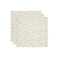 Mullwindeln 3 Stück 70x70 cm Animals Olive Green