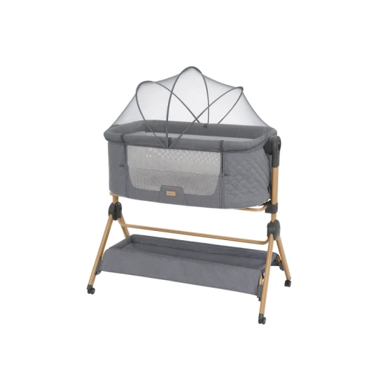 Babybett und Hochstuhl 2-in-1 Sleat Me Grey - KikkaBoo 31003020109KB