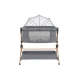 Babybett und Hochstuhl 2-in-1 Sleat Me Grey - KikkaBoo 31003020109KB