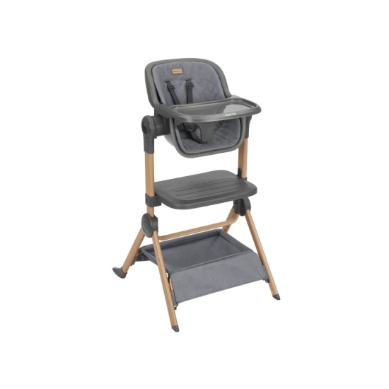 Babybett und Hochstuhl 2-in-1 Sleat Me Grey - KikkaBoo 31003020109KB