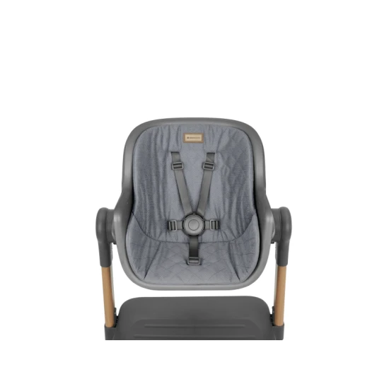 Babybett und Hochstuhl 2-in-1 Sleat Me Grey - KikkaBoo 31003020109KB