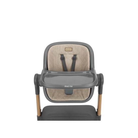 Babybett und Hochstuhl 2-in-1 Sleat Me Beige - KikkaBoo 31003020110KB