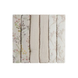 Mullwindeln 30x30 cm 6 Stück Secret Garden Beige