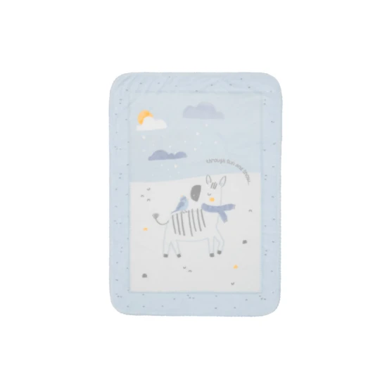 Kinderdecke Super Soft 140x110 cm Stripy Friends - KikkaBoo 31103020150KB