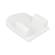 Keilförmiges Lagerungskissen aus Memory-Schaum Airknit White