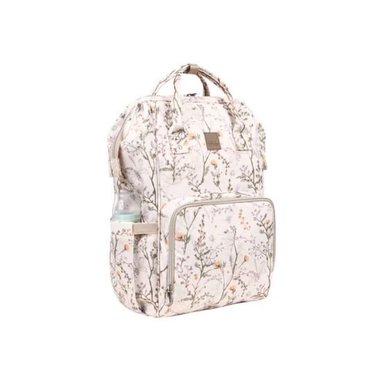 Wickelrucksack Siena Luxe Secret Garden Beige - KikkaBoo 31108020119KB