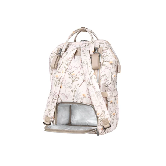 Wickelrucksack Siena Luxe Secret Garden Beige - KikkaBoo 31108020119KB